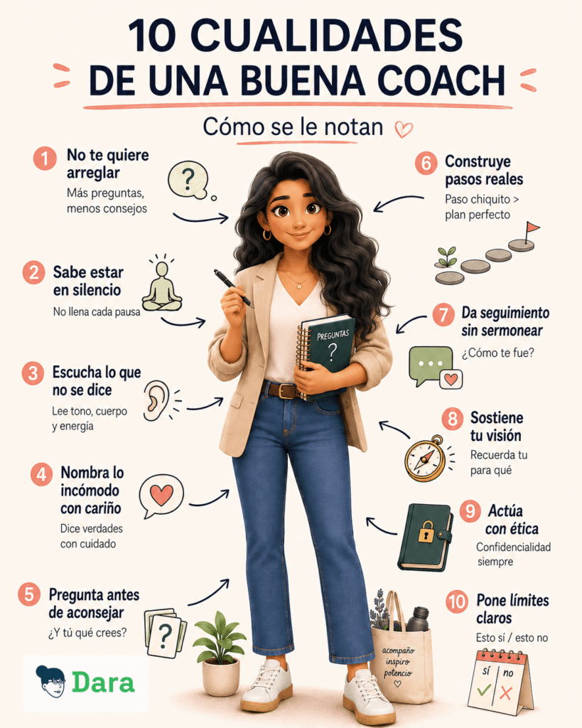 10 Cualidades de un Buen Coach (y Cómo se le Notan) - Dara